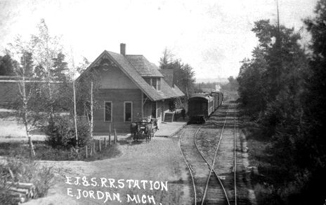 East Jordan Depot with train